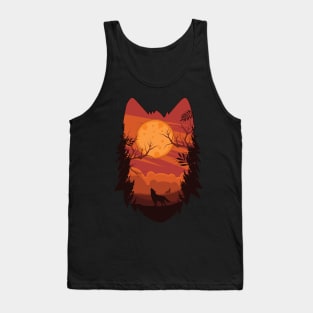 Wolf forest Tank Top